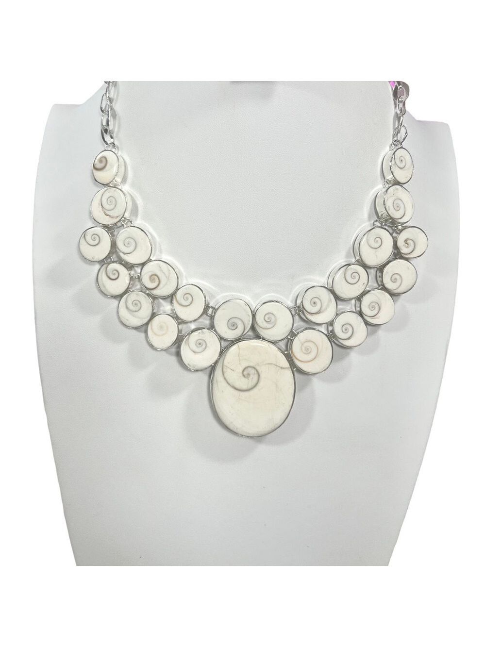 Shiva Shell 925 Large Necklace